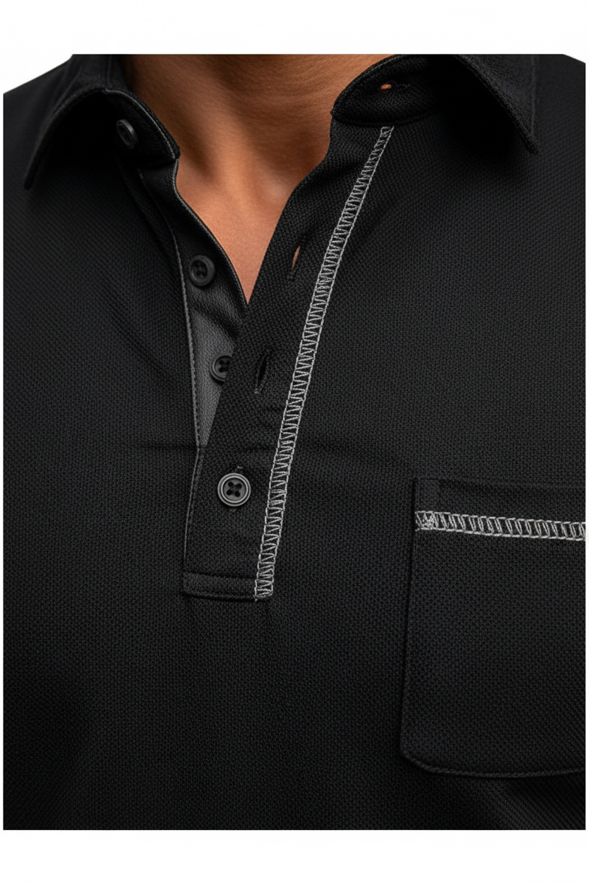 Casual Polo Shirt - Detail Shot