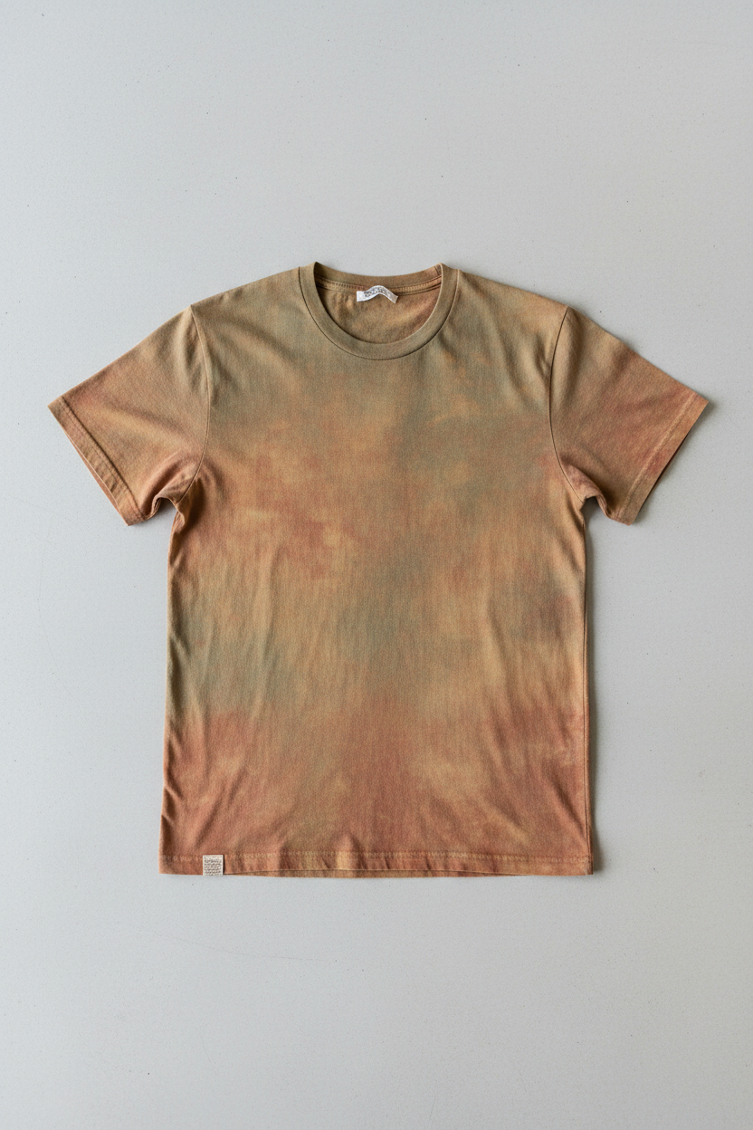 Casual Soil Washed Tee - Flat Lay