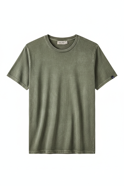 Casual Vintage Washed Tee - Front View