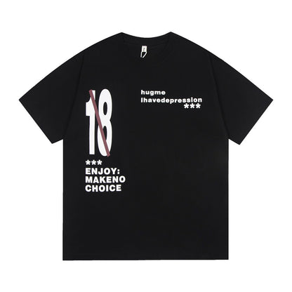 Oversized "18" Cotton Tee