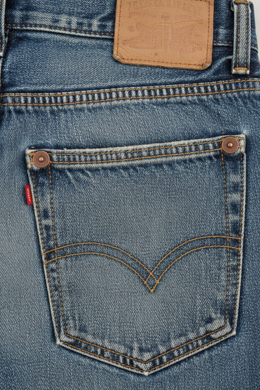 Classic Vintage Jeans - Close-Up Detail