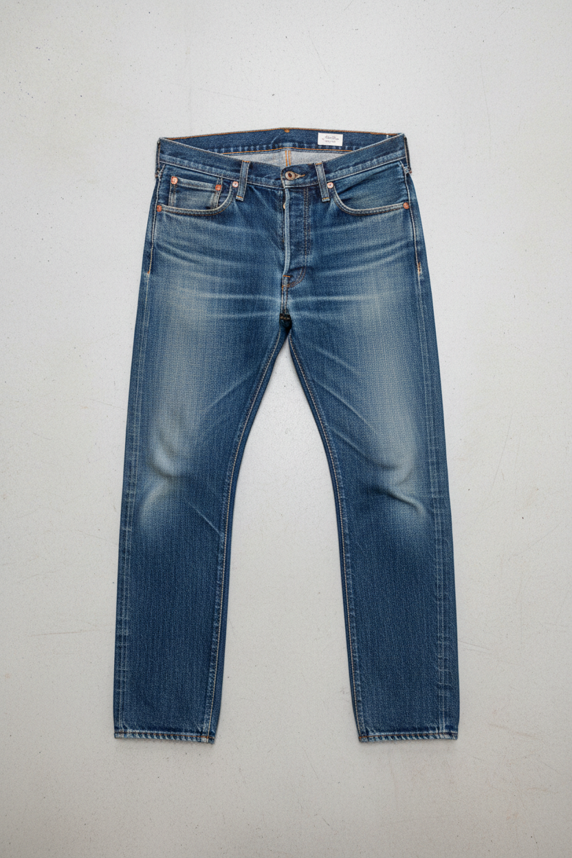 Classic Vintage Jeans - Flat Lay