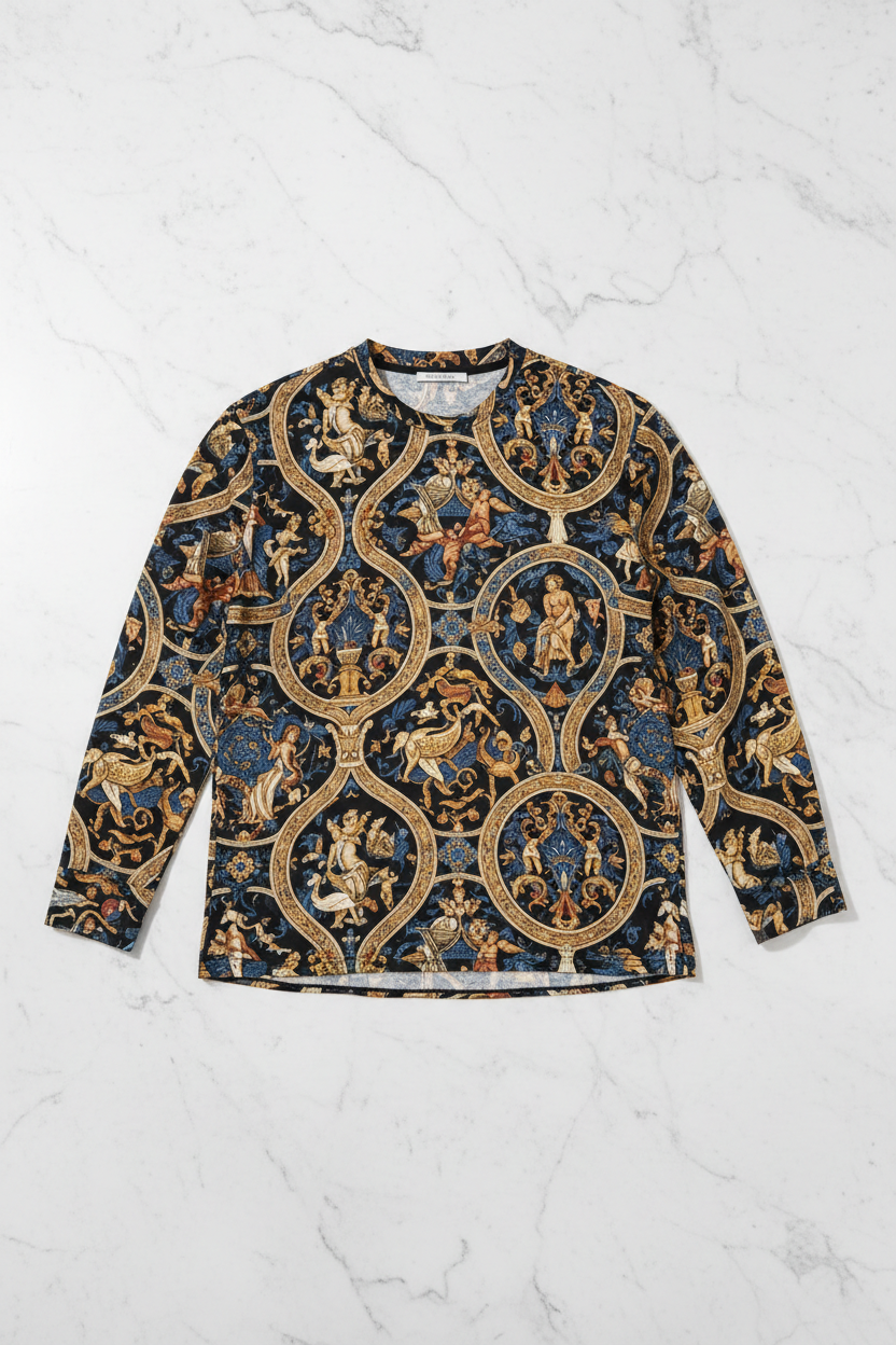 Classical Print Long Sleeve - Flat Lay