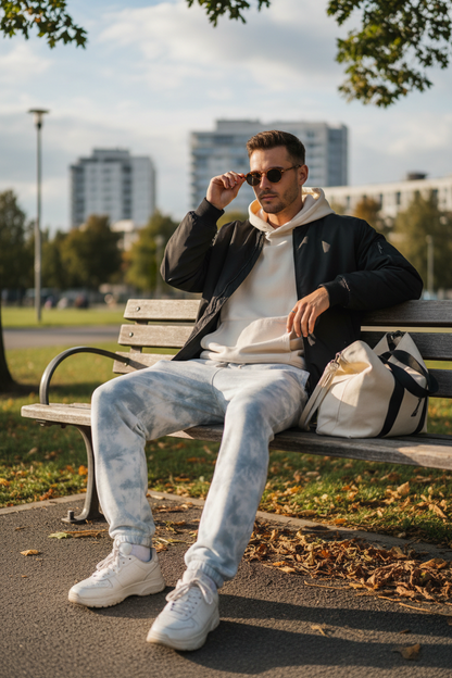 Cloud Wash Oversized Sweatpants - Lifestyle