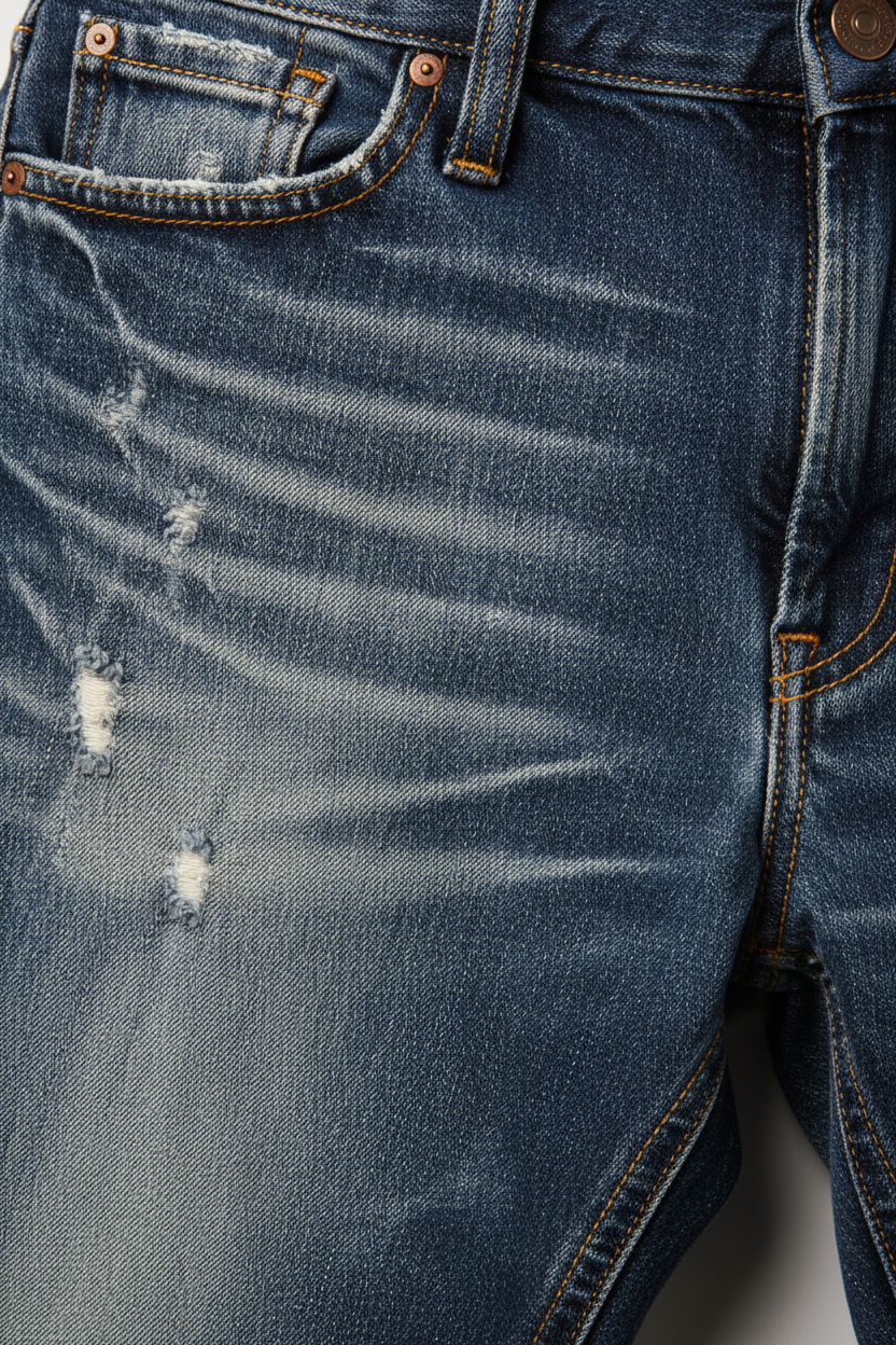 Crush Fade Denim - Close-Up Detail