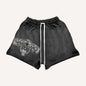 Vintage Graphic Casual Shorts