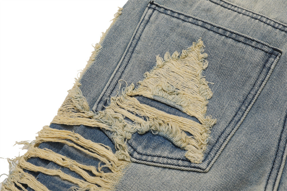 Distressed Stacked Jeans