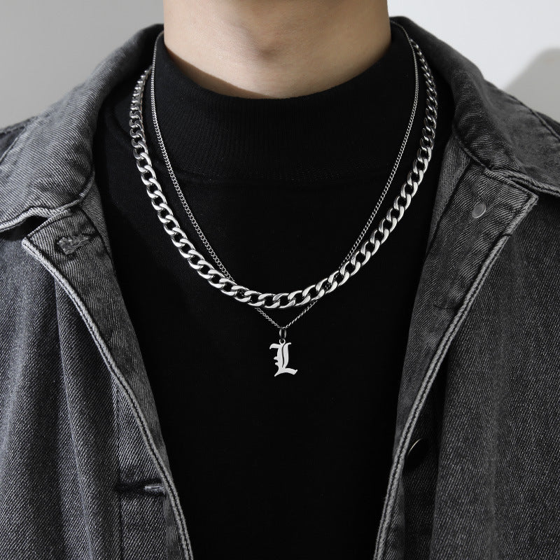 Letter Pendant Necklace
