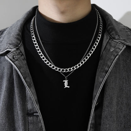Letter Pendant Necklace