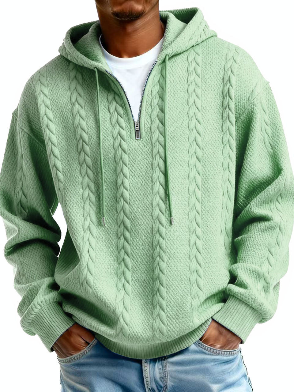 Half-Zip Hooded Sweatshirt