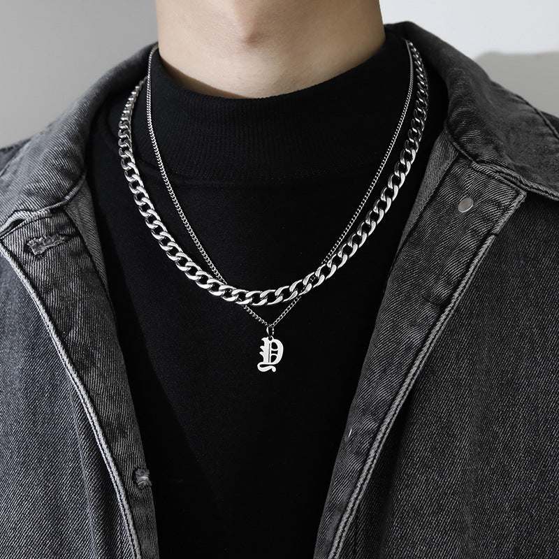 Letter Pendant Necklace