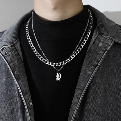 Letter Pendant Necklace