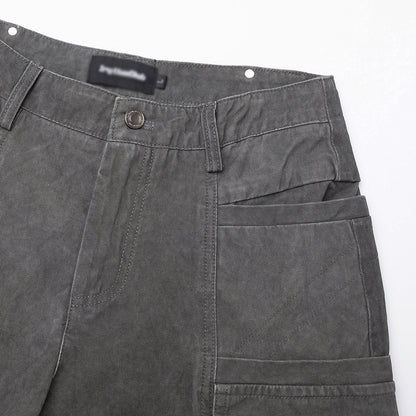 Wide Leg Punk Pants front view
