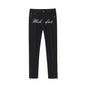 Embroidery Slit Jeans