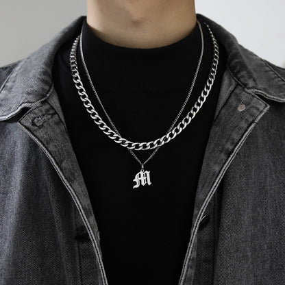 Letter Pendant Necklace