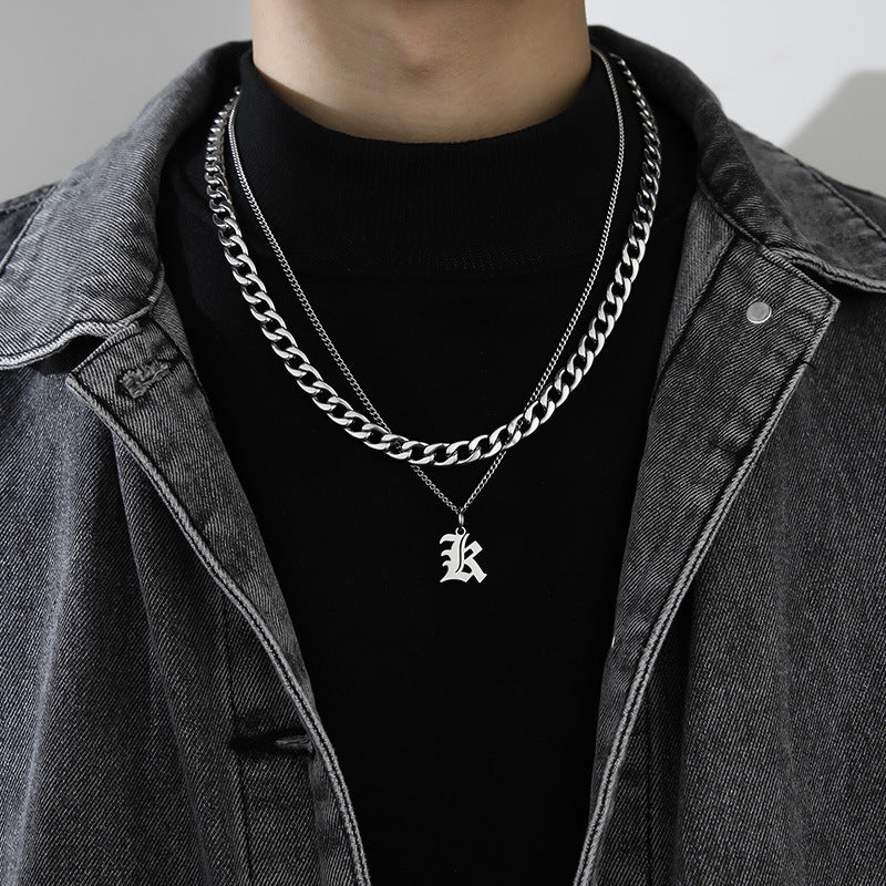 Letter Pendant Necklace