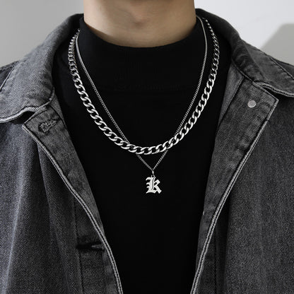 Letter Pendant Necklace