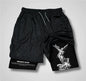 3D Digital Print Double-Layer Shorts