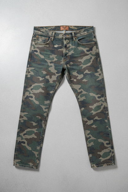 Denim Camo Jeans - Flat Lay