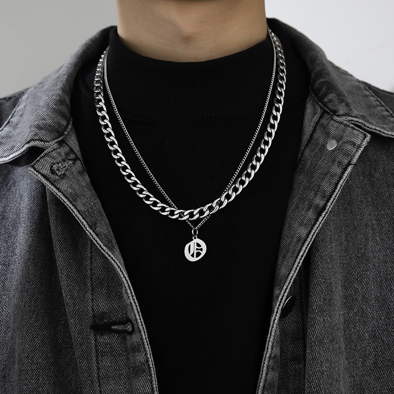 Letter Pendant Necklace
