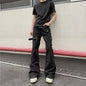 High Street Multi-Pocket Flared Jeans