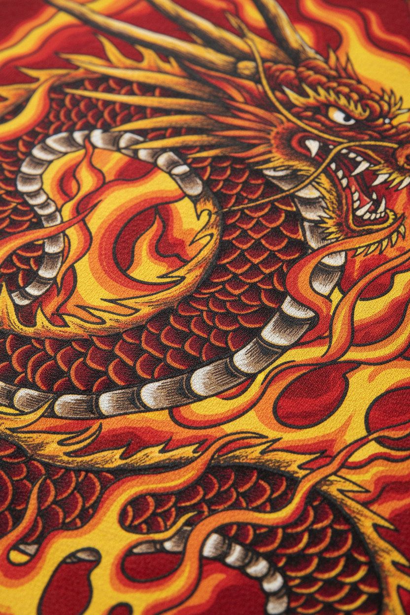 Dragon Graphic Tee - Detail Shot