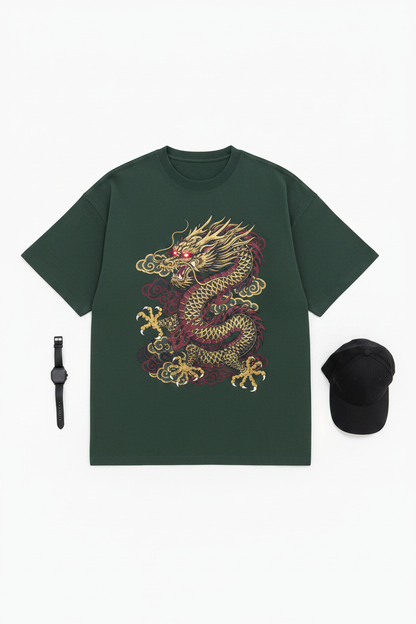 Dragon Graphic Tee - Flat Lay