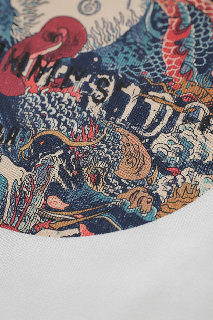 Dragon Print Tee - Detail Shot