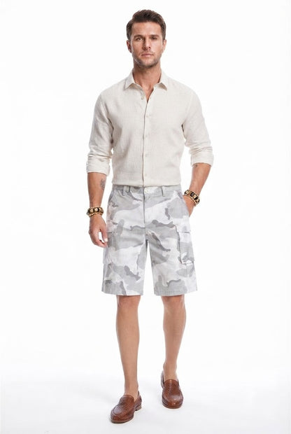 Retro Camouflage Work Shorts