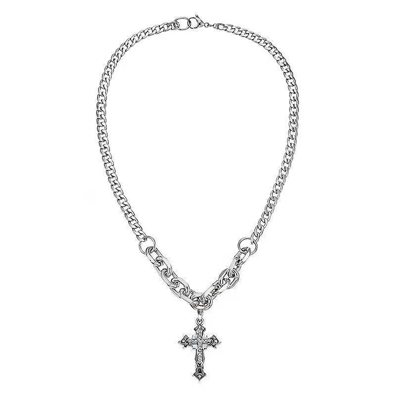 Gothic Cross Chain Necklace
