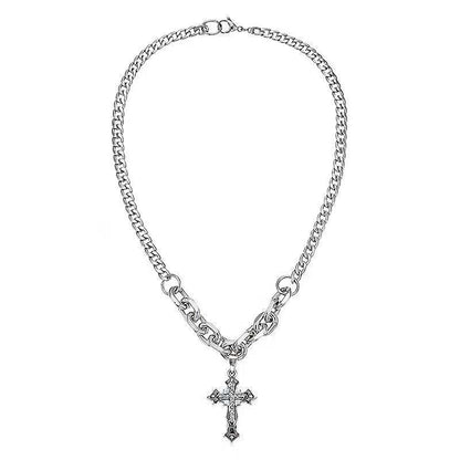 Gothic Cross Chain Necklace