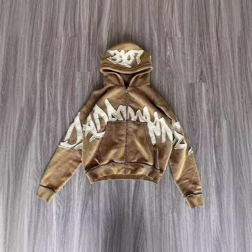 Graffiti Patch Zip Hoodie