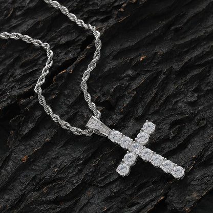 Diamond Cross Chain Necklace