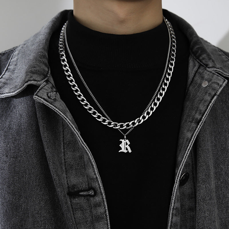 Letter Pendant Necklace