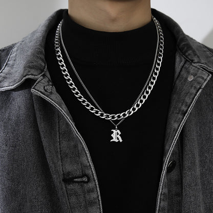 Letter Pendant Necklace