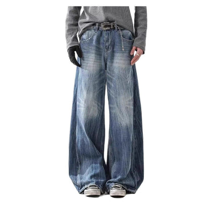 Lightning Wash Wide-Leg Denim