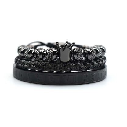 Roman Crown Charm Bracelet