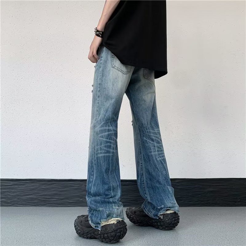 Faded Distress Denim