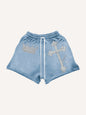 Crown & Cross Graphic Mesh Shorts