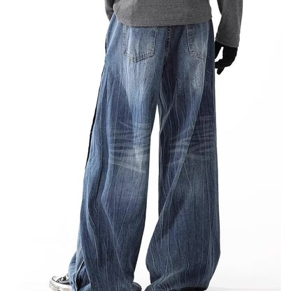 Lightning Wash Wide-Leg Denim