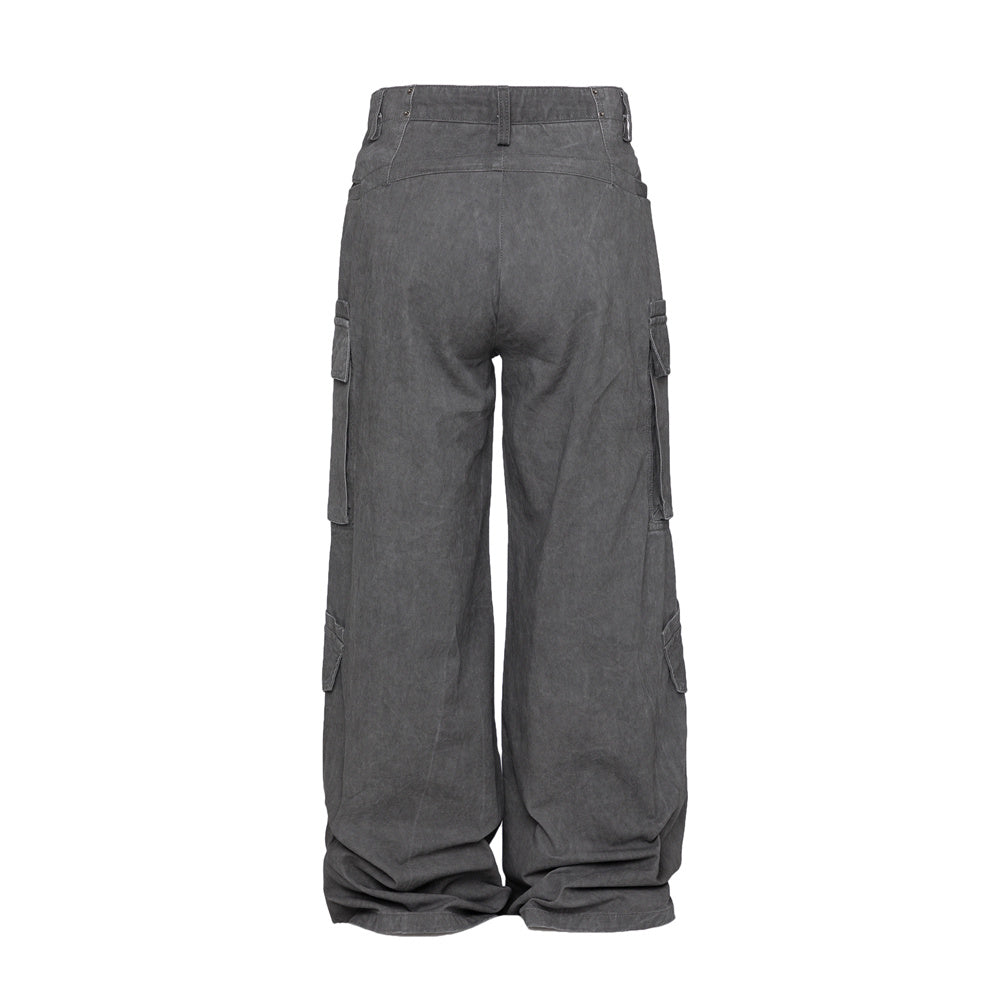 Wide Leg Punk Pants front view