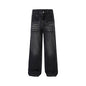 Mid Waist Wide Leg Denim Pants