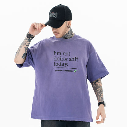 Purple Vintage Washed Graphic Tee
