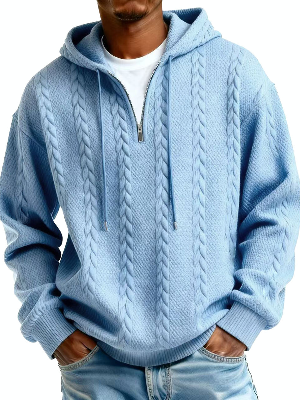 Half-Zip Hooded Sweatshirt