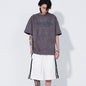 Suede Short-sleeved Men T-shirt 