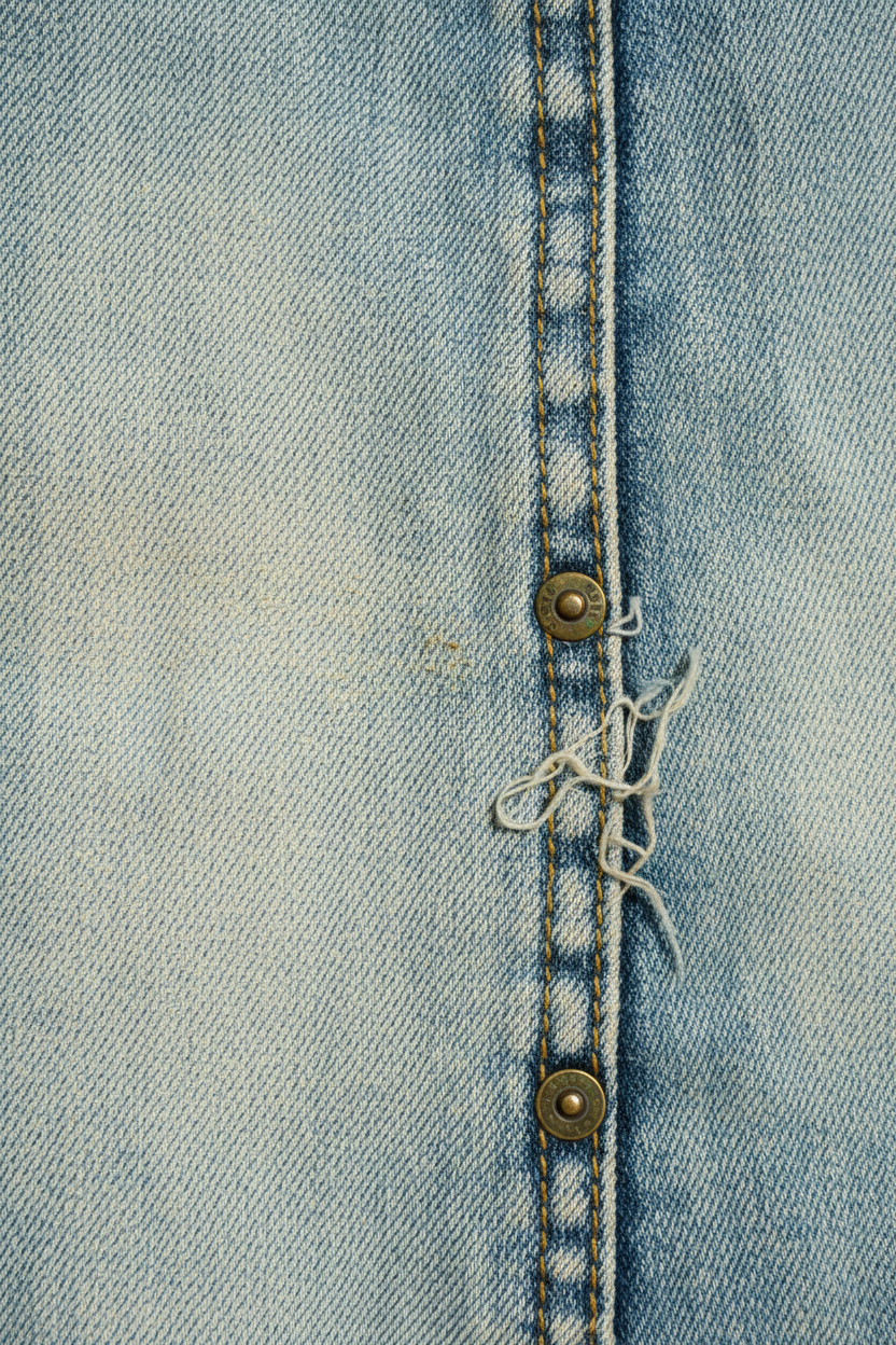 Faded Street Denim - Close-Up Detail
