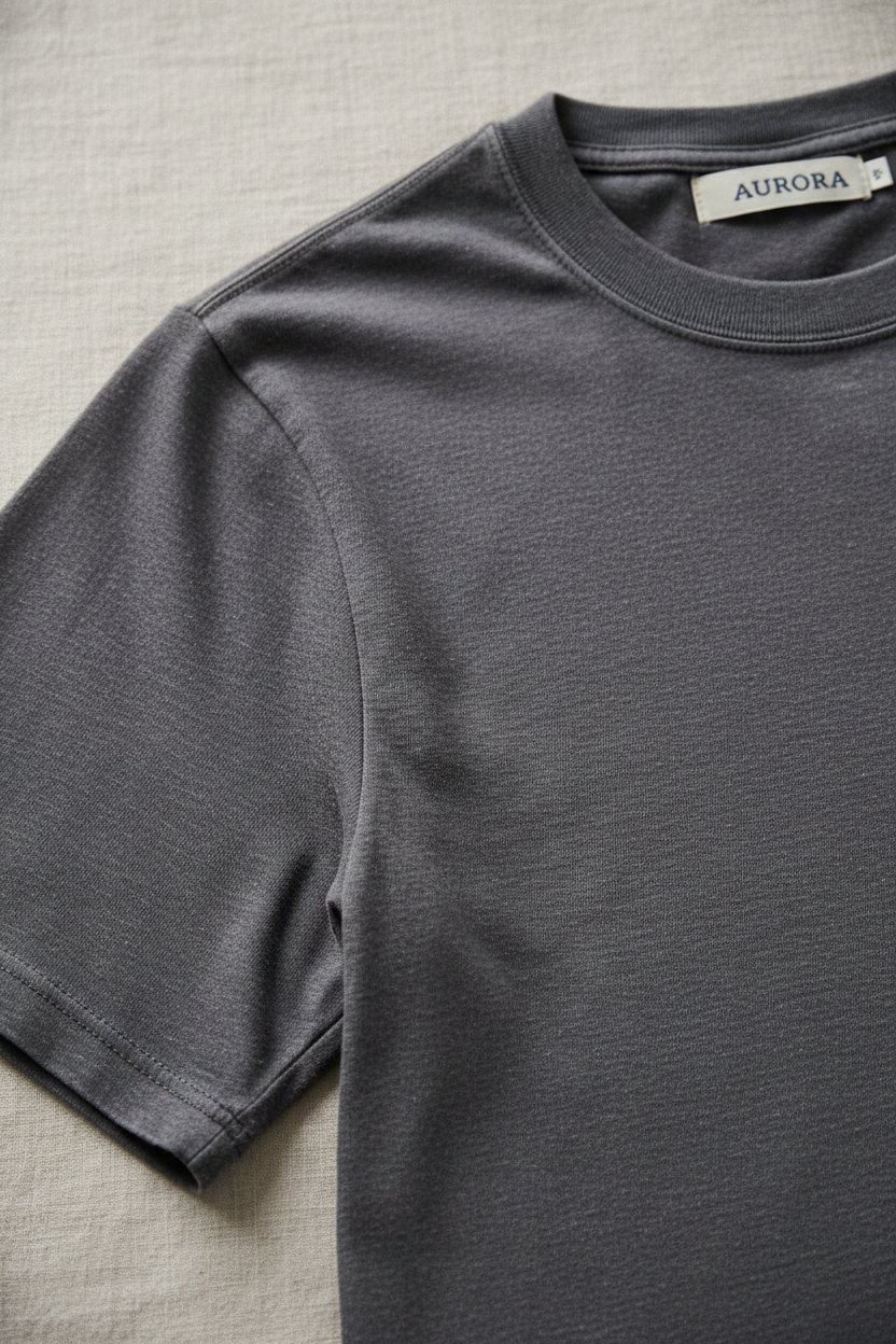 Fashion Short Sleeve Tee - Close-Up Detail