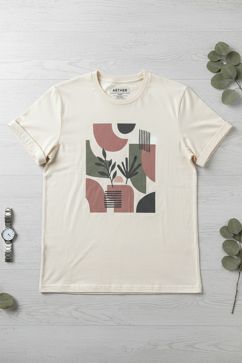 Fashion Short Sleeve Tee - Flat Lay