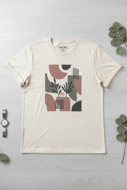 Fashion Short Sleeve Tee - Flat Lay