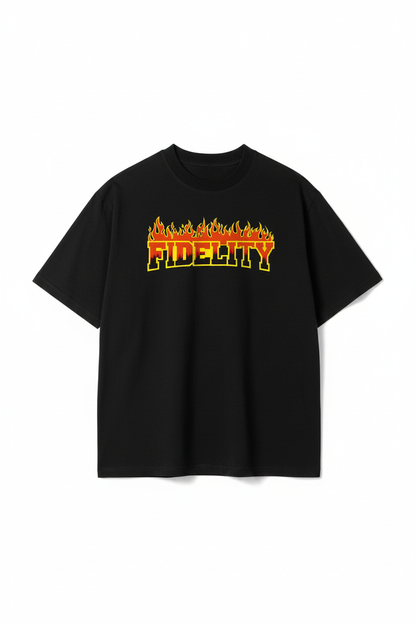 Flame Pure Cotton Casual Tee - Front View